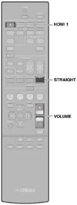 YAMAHA HTR3065 - Playing back a BD/DVD - 1