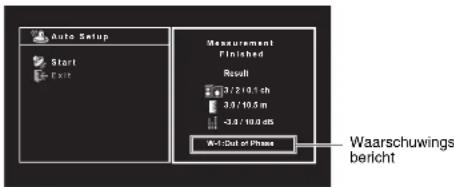 YAMAHA HTR3065 - Als "W-1:Out of Phase" wordt weergegeven - 1