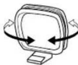 YAMAHA DSPAX640SE - ■Connecting the AM loop antenna - 3