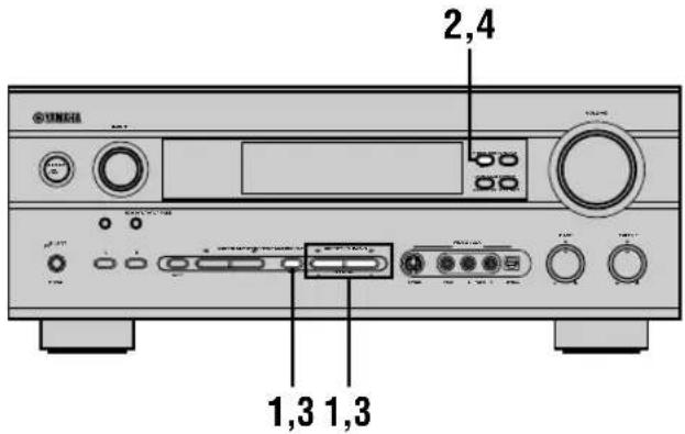 YAMAHA DSPAX640SE - ■Exchanging preset stations - 1