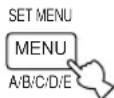 YAMAHA DSPAX640SE - Press SET MENU to enter the set menu. - 1