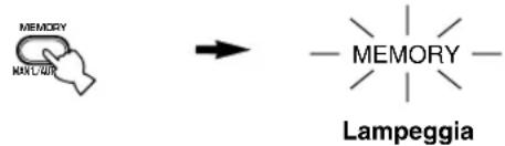 MEMORY MAX/LAB → — MEMORY — Lampeggia