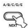YAMAHA DSPAX640SE - Press A/B/C/D/E (A/B/C/D/E on the remote control) to select the preset station group. - 1
