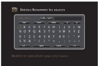 MARANTZ SR7009 - Utilisation de l'écran-clavier - 1