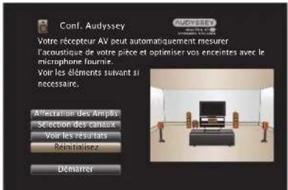 MARANTZ SR7009 - Retour aux réglages "Conf. Audyssey®" - 1