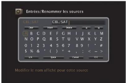 MARANTZ AV8802 - Affichez l'écran pour saisir les caractères. - 1