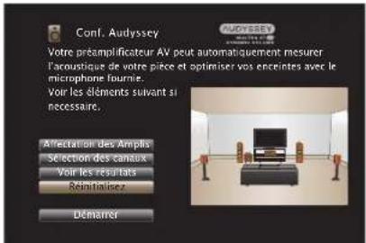 MARANTZ AV8802 - Retour aux réglages "Conf. Audyssey®" - 1
