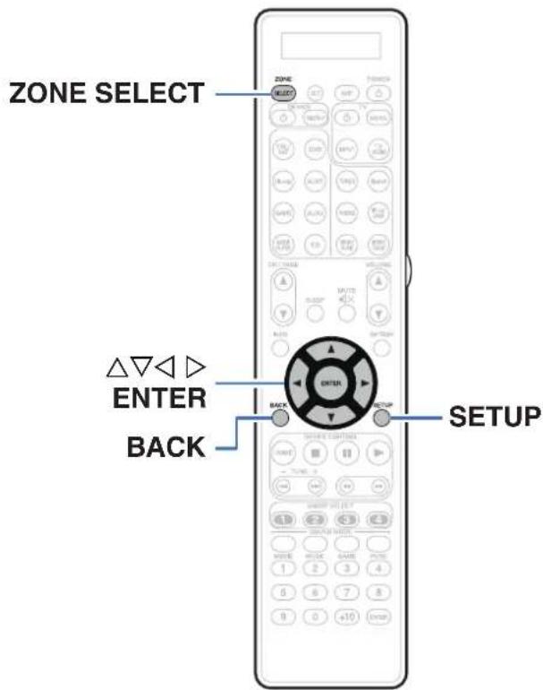 MARANTZ AV8802 - Plan du menu de l'interface graphique - 12