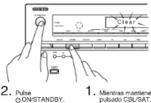 ONKYO HTR993 - Cómo restablecer - 1