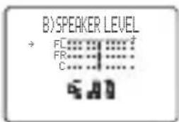 YAMAHA RXV757 - Lautsprecherpegel B) SPEAKER LEVEL - 1