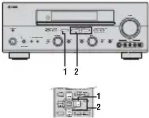 YAMAHA RXV757 - Selecteren van voorkeuzegers - 1