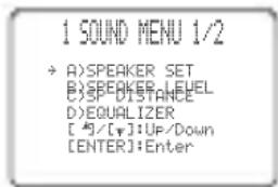 YAMAHA RXV757 - SOUND MENU - 1