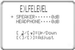 YAMAHA RXV757 - E) LFE LEVEL - 1