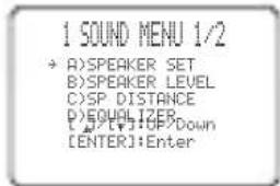 YAMAHA RXV757 - SOUND MENU - 1