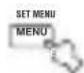 YAMAHA RXV757 - Press SET MENU. - 1