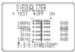 YAMAHA RXV757 - Grafische equalizer voor het middenkanaal   CENTER GEO - 1