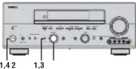 YAMAHA RXV757 - NEUEINSTELLUNG DER WERKSVORGABEN - 1
