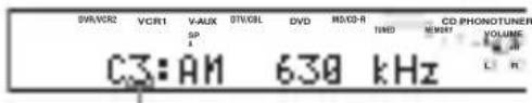 YAMAHA RXV757 - Press MEMORY (MAN'L/AUTO FM) on the front panel while the MEMORY indicator is flashing. - 2