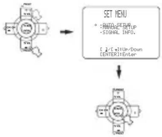 YAMAHA RXV757 - Press u /d to select AUTO SETUP, then press ENTER. - 1