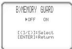 YAMAHA RXV757 - ■Geheugen beveiliging B) MEMORY GUARD - 1