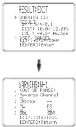 YAMAHA RXV757 - Pulse ENTER para visualizar la informacion detallada relacionada con la advertencia. - 1