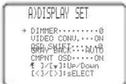 YAMAHA RXV757 - Réglages d'affichage A) DI SPLAY SET - 1