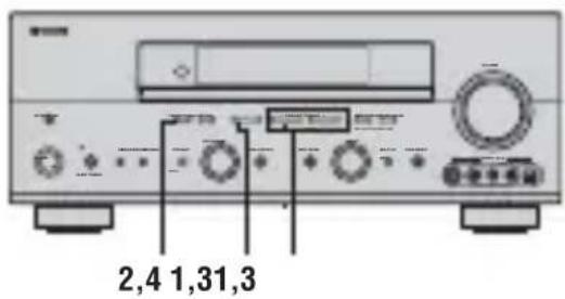 YAMAHA RXV757 - Cambio di stazioni preselezionate - 1