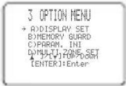 YAMAHA RXV757 - OPTION MENU - 1