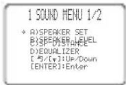 YAMAHA RXV757 - SOUND MENU - 1