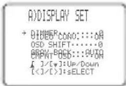 YAMAHA RXV757 - ■Display instellingen A) DI SPLAY SET - 1
