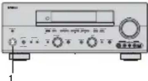 YAMAHA RXV757 - Einschalten der Stromversorgung - 1