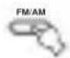 YAMAHA RXV757 - Pulse FM/AM para selectionar la banda de FM. - 1