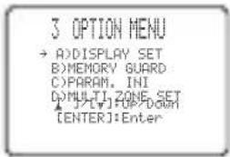 YAMAHA RXV757 - OPTION MENU - 1