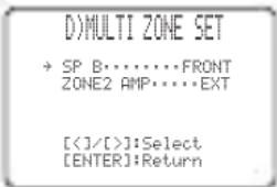 YAMAHA RXV757 - Ajuste de zona D) MULTI ZONE SET - 1