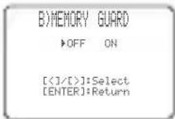 YAMAHA RXV757 - B) MEMORY GUARD - 1