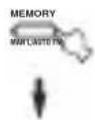 YAMAHA RXV757 - Appuyez sur MEMORY (MAN'L/AUTO FM) de la face avant tandis que le témoin MEMORY clignote. - 1