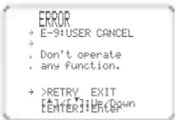 YAMAHA RXV757 - If an error screen appears - 1