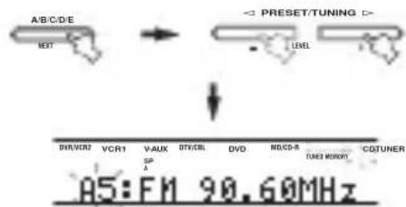 YAMAHA RXV757 - Austauschen von Festsendern - 3