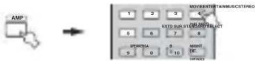 YAMAHA RXV757 - Kies, indien gewenst, een geluidsveldprogramma. - 2