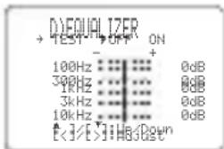 YAMAHA RXV757 - Grafisk equalizer for mitthogtalare CENTER GEQ - 1