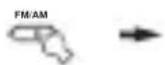 YAMAHA RXV757 - Premere FM/AM per scegliere la banda di ricezione. - 1