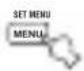 YAMAHA RXV757 - Press SET MENU. - 1