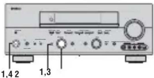 YAMAHA RXV757 - RIPRISTINO DELLE IMPOSTAZIONI PREDEFINITE - 1