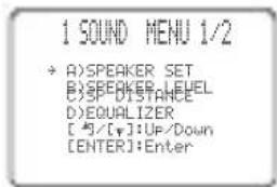 YAMAHA RXV757 - SOUND MENU - 1