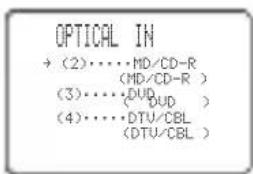 YAMAHA RXV757 - Para el jack OPTICAL INPUT - 1