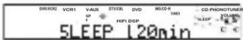 YAMAHA RXV757 - Setting the sleep timer - 4