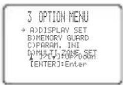 YAMAHA RXV757 - OPTION MENU - 1