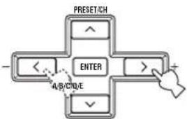 YAMAHA RXV657 - Select the sound field program you want to adjust. - 5