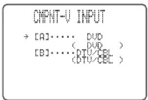 CHPNT-V INPUT → [A]····· DUD ( DUD ) [B]·····DTU/CBL (DTU/CBL )