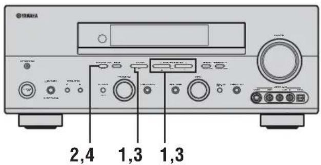 YAMAHA RXV657 - Omwisselen van voorkeuzezenders - 1